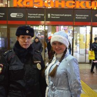 Акция «Полицейский Дед Мороз» проведена ЛУ МВД России на станции Москва-Рязанская 